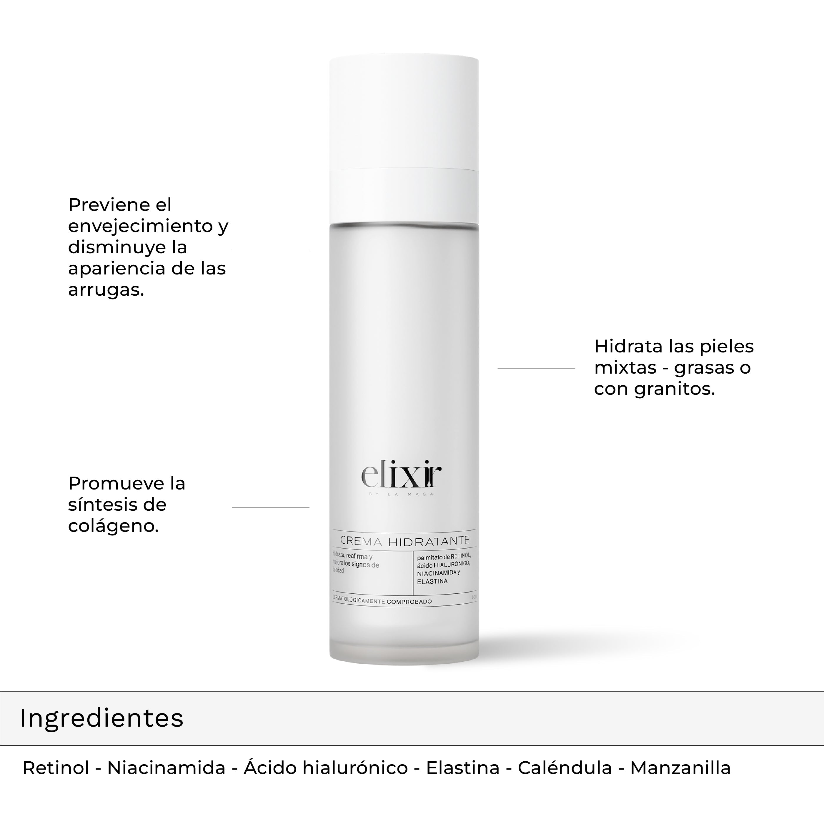 Elixir Crema Hidratante con retinol 50 ML