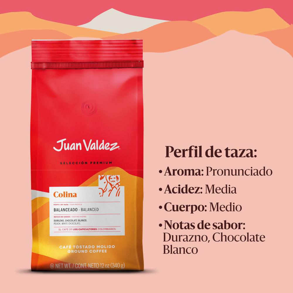 Juan Valdez Coffee Colina Medium Roast Whole Bean Colombian Coffee 16oz/ 454gr - Premium Coffee Beans