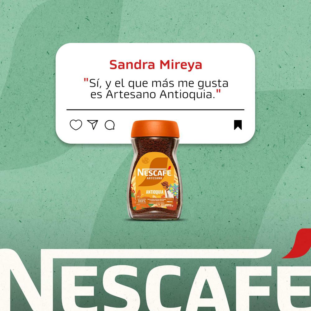 NESCAFE CAFE ARTESANO ANTIOQUIA (85  gr)