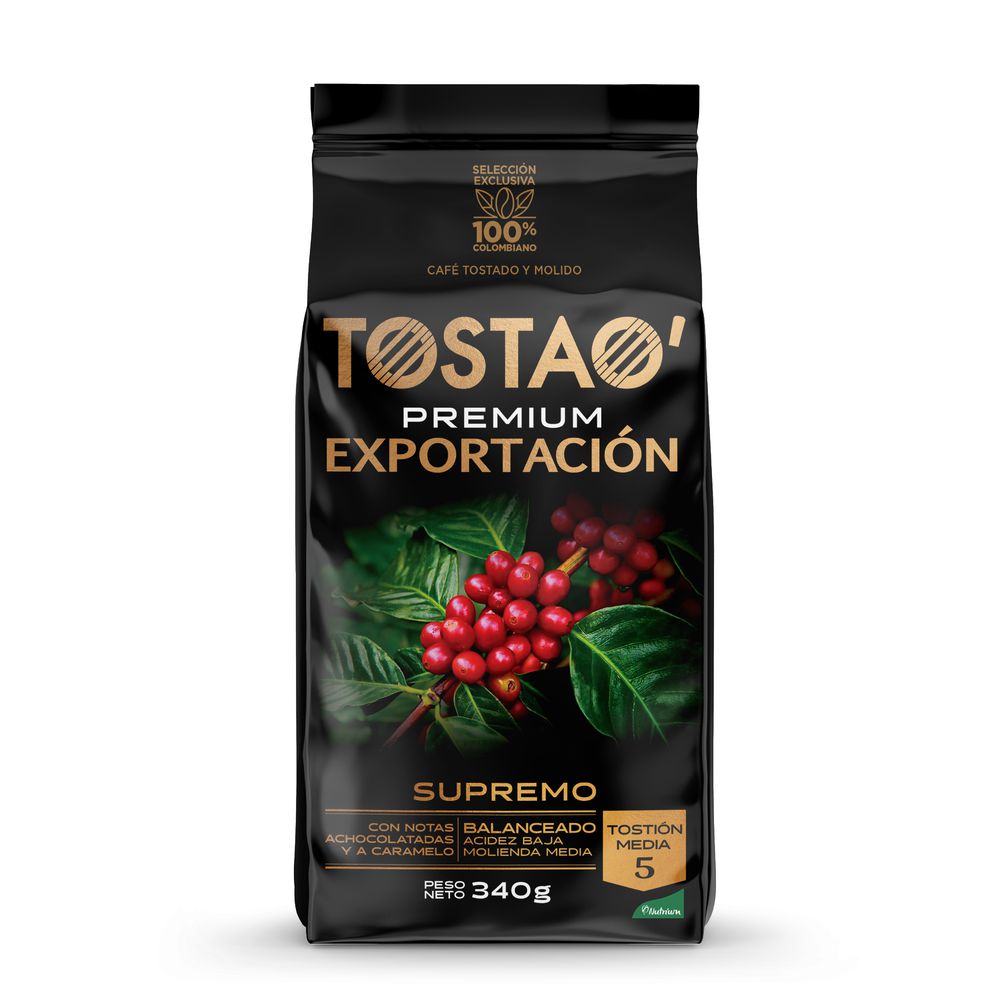 TOSTAO Cafe Premium Exportacion Supremo (340  gr)