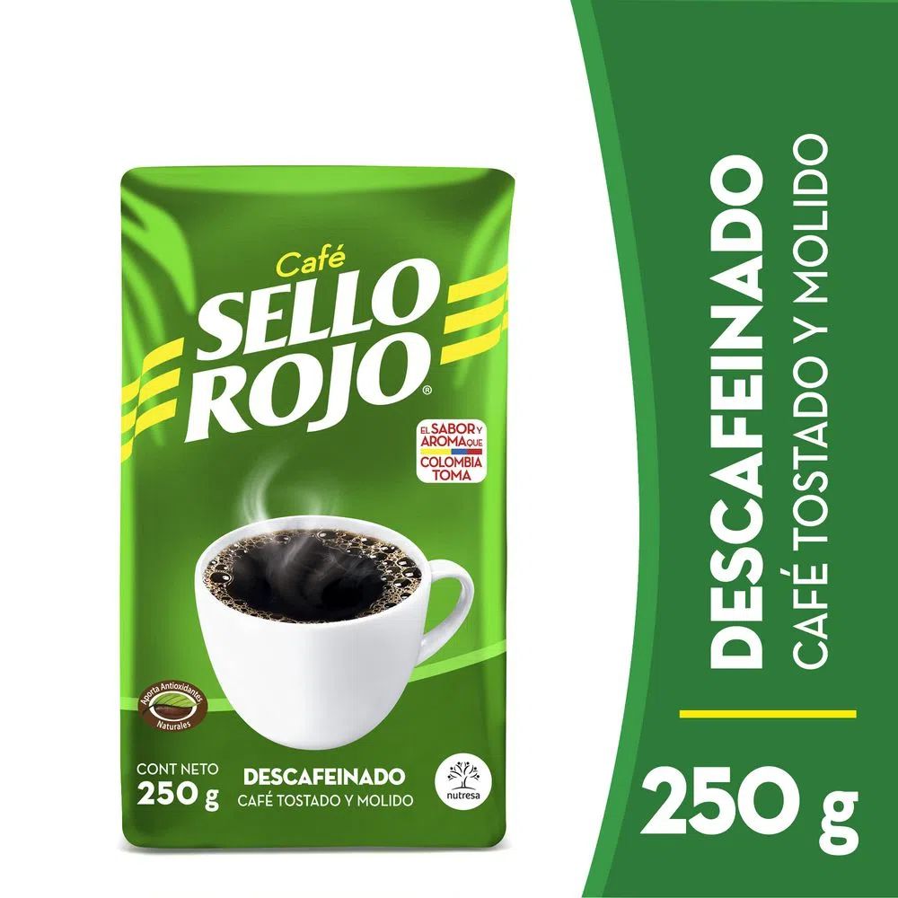 Cafe Sello Rojo Descafeinado x250gr