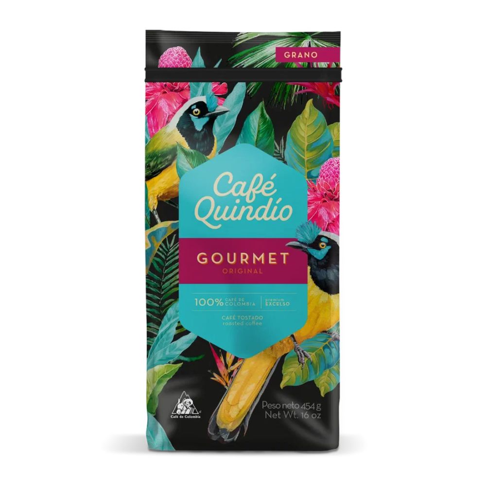 Cafe Quindio Gourmet en grano  x454gr