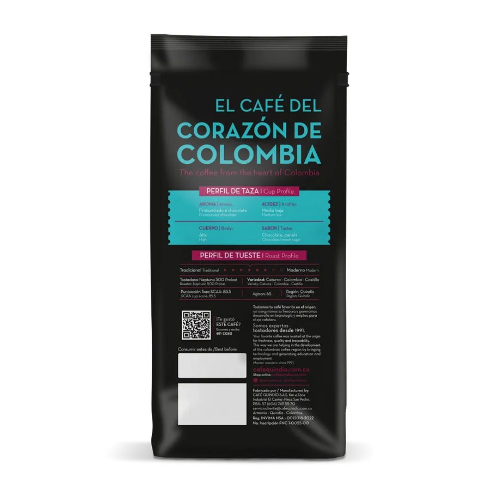 Cafe Quindio Gourmet en grano  x454gr