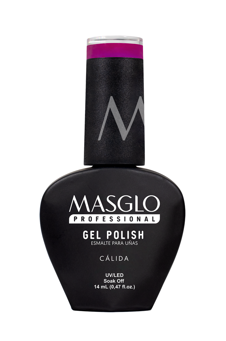 CaLIDA - ESMALTE SEMIPERMANENTE MASGLO PROFESSIONAL GEL POLISH 14 ML CREMOSO - GAMA VIOLETA