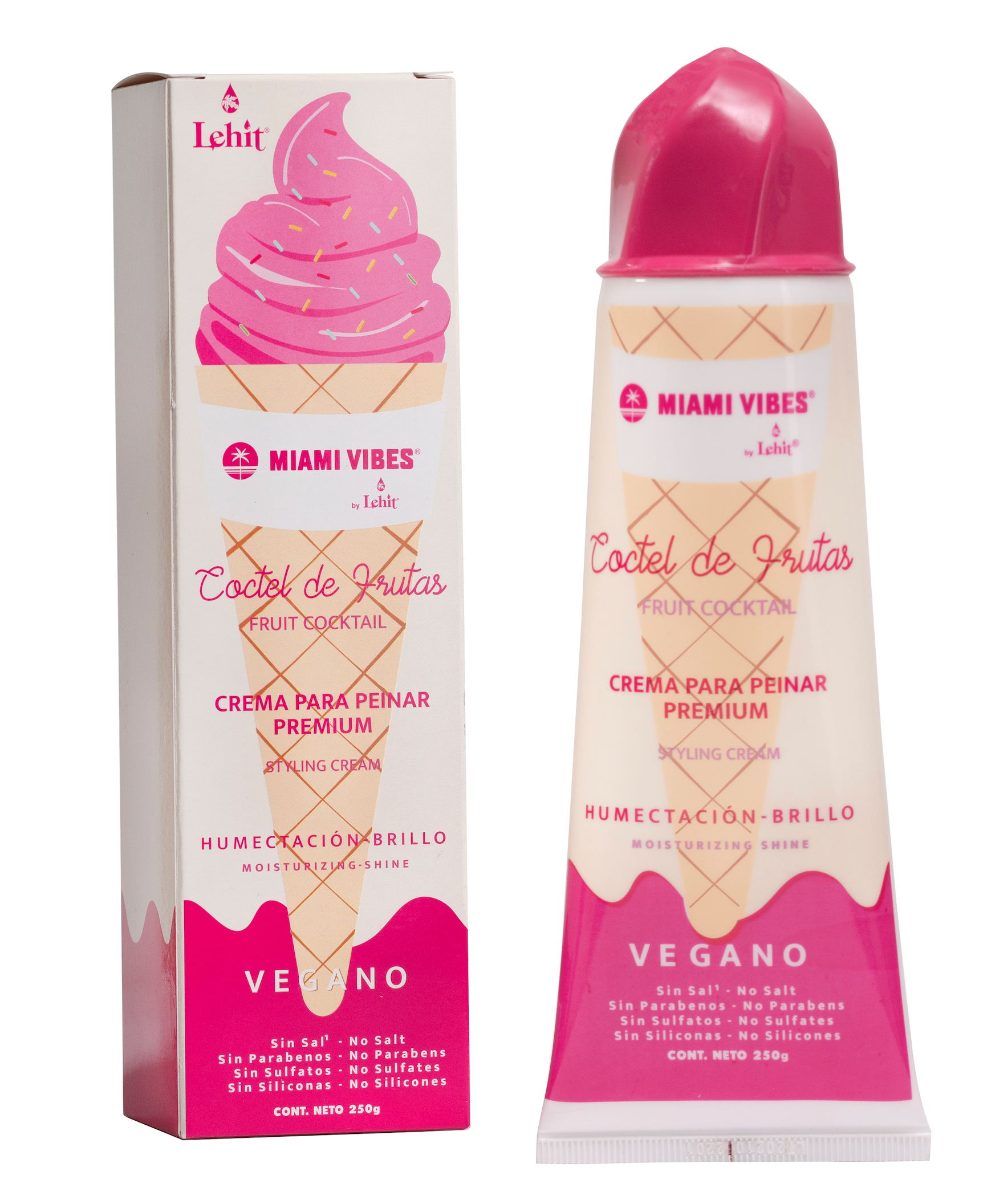 Lehit Crema para peinar Coctel de Frutas Miami vibes