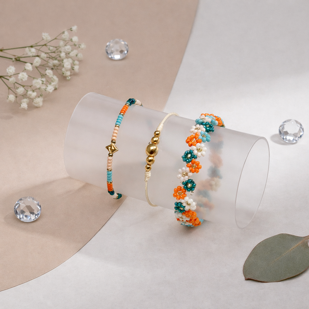 Set de Pulseras Coral Breeze Boho Chic I6-05
