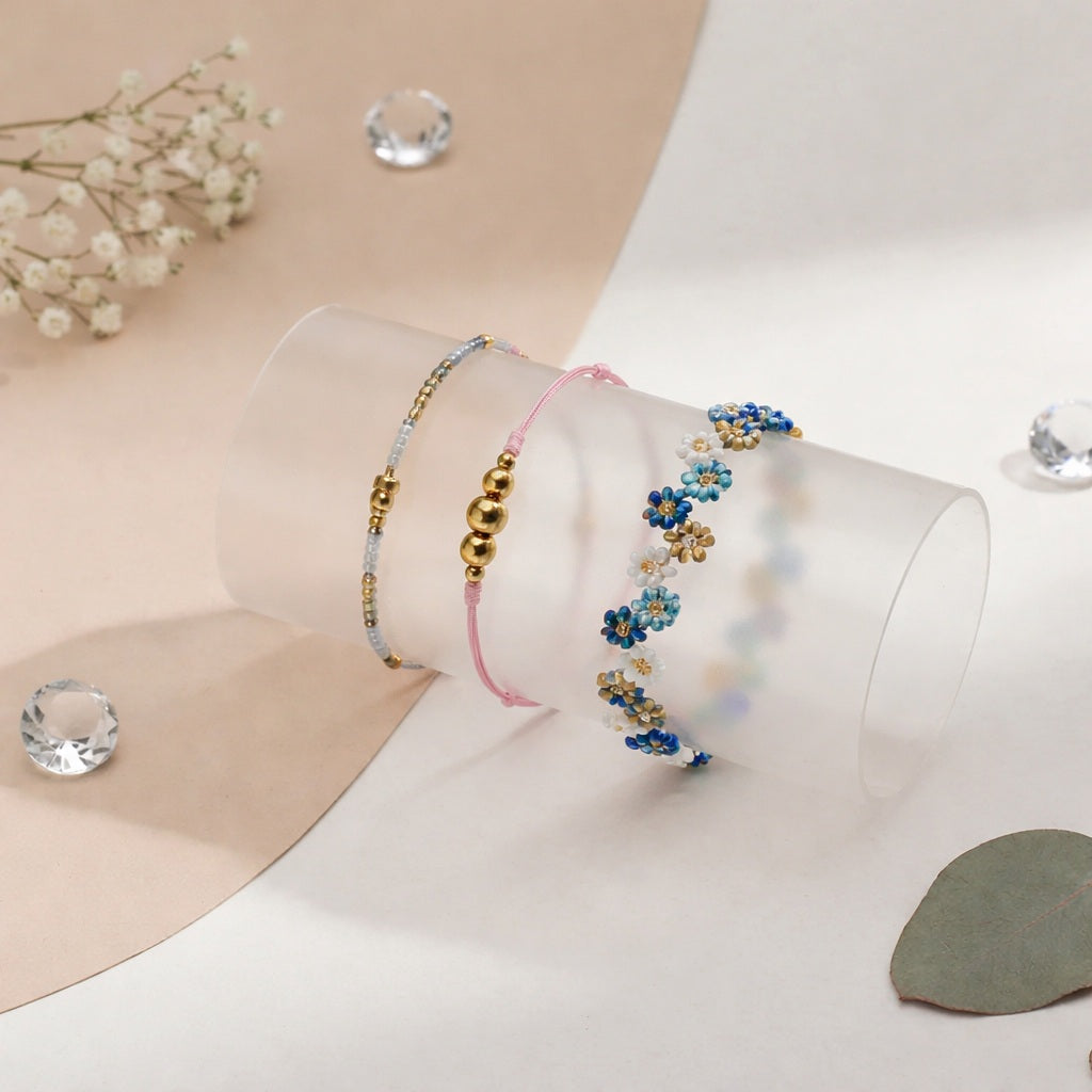 Pulsera Artesanal Multicolor con Mostacillas I6-01