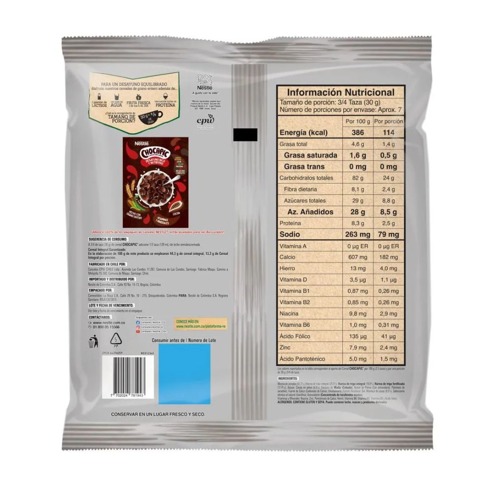 CHOCAPIC CEREAL x 380 GR