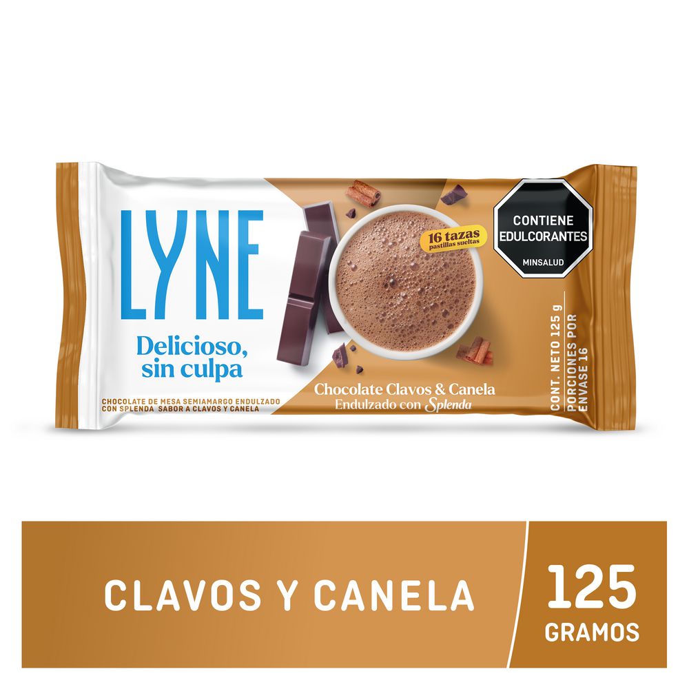 Chocolate LYNE Clavos y Canela en pastilla x 125g