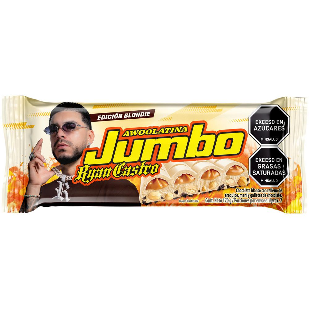 Jumbo Mani Ryan Castro Awoolatina Chocolatina Blanca x 170gr (1 unid)