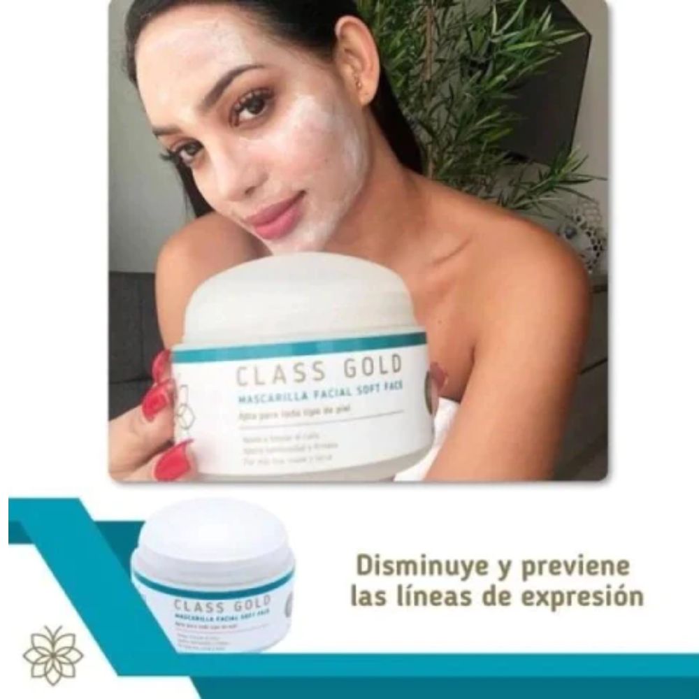 Class Gold Soft Face Facial Mask 120ml (1 pack) 