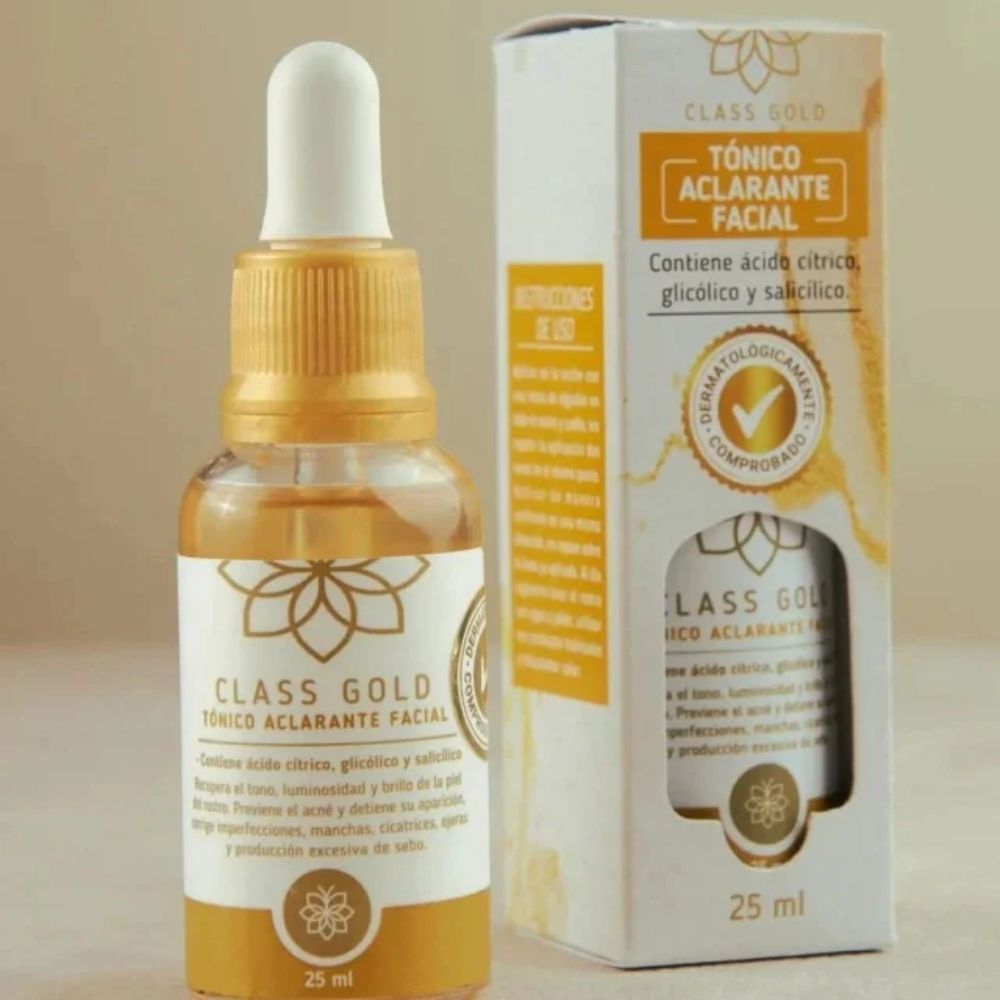 Class Gold Tonico Aclarante Facial 25mL (1 pack)