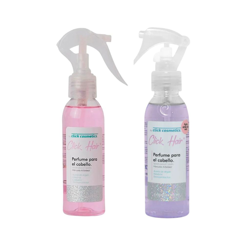 Click Hair Perfume para el cabello Rosa y Morado (2 Pack)