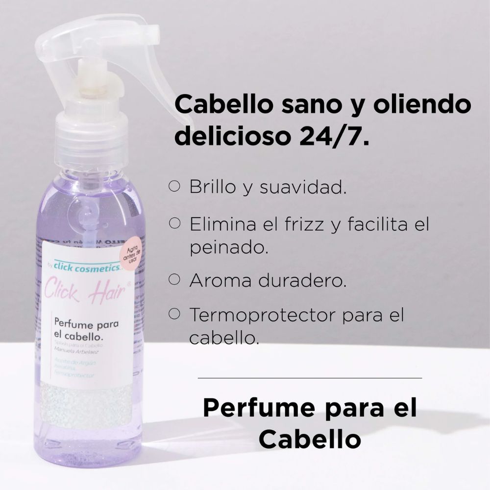 Click Hair Perfume para el cabello Rosa y Morado (2 Pack)
