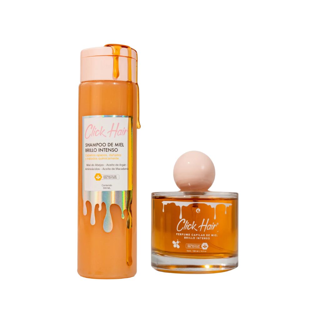 Click Hair Shampoo de Miel y Perfume de Miel 100mL (2 Pack)