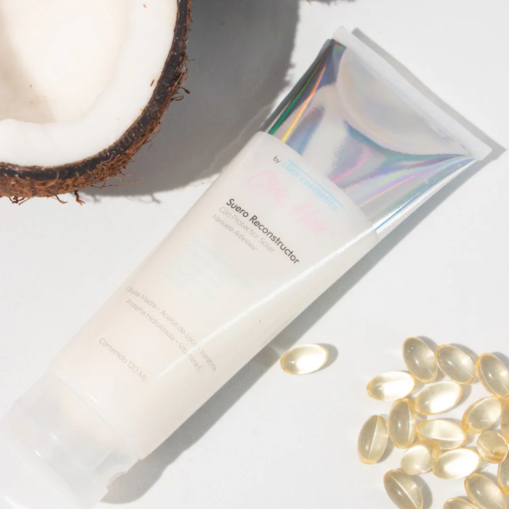 Click Hair Miel para el Cabello y Suero Reconstructor (2 Pack)