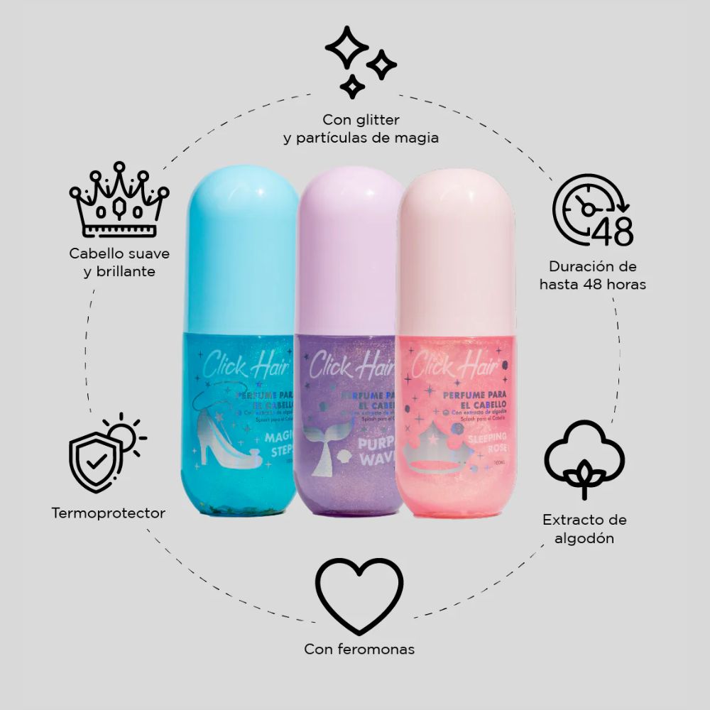 Click Hair Perfume para el cabello de princesas 100ml