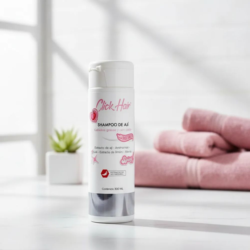 DESCUENTO - Click Hair Shampoo de Aji Para Cabello Graso 300ml