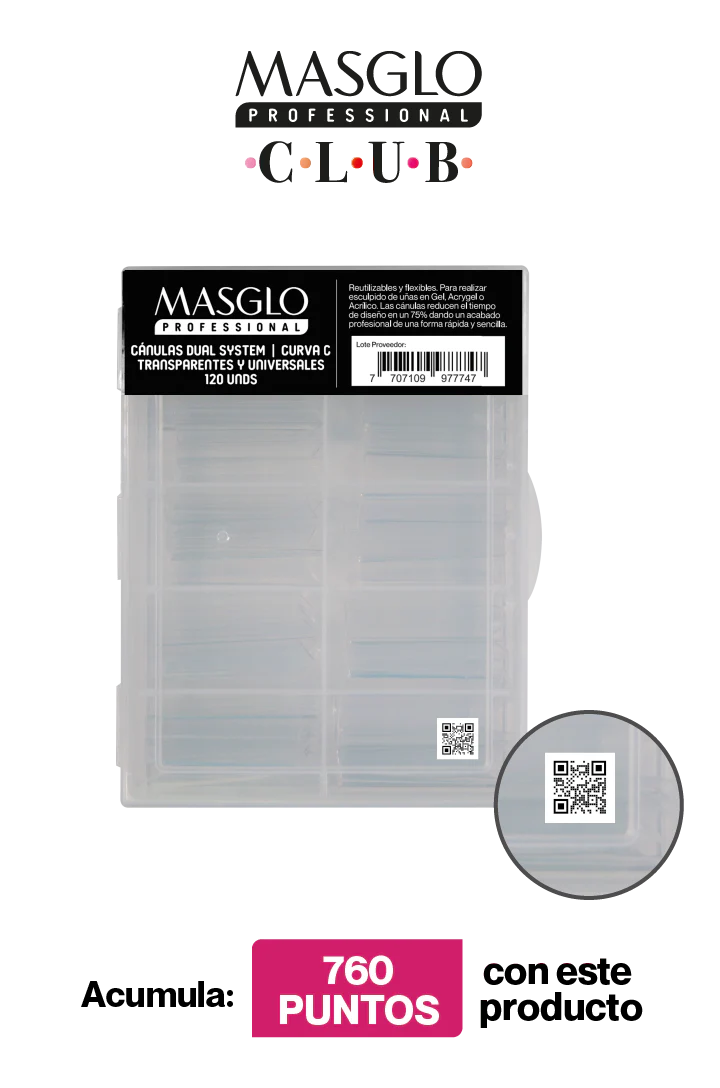 CaNULA DUAL SYSTEM ACRYGEL CAJA X 120 MASGLO