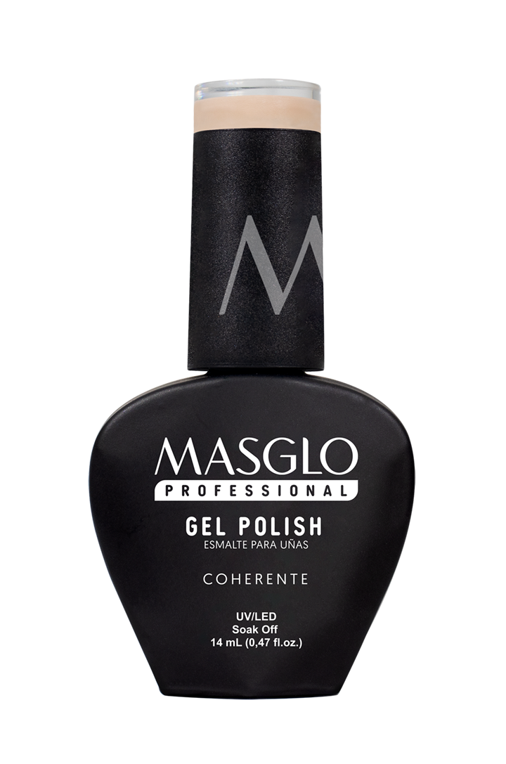 COHERENTE - ESMALTE SEMIPERMANENTE MASGLO PROFESSIONAL GEL POLISH 14 ML CREMOSO - GAMA MARRON