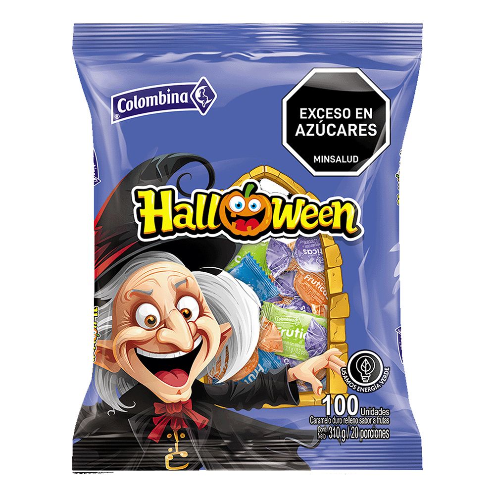DESCUENTO - Colombina Caramelo Duro Halloween Sabores surtidos x100 unid - 310g