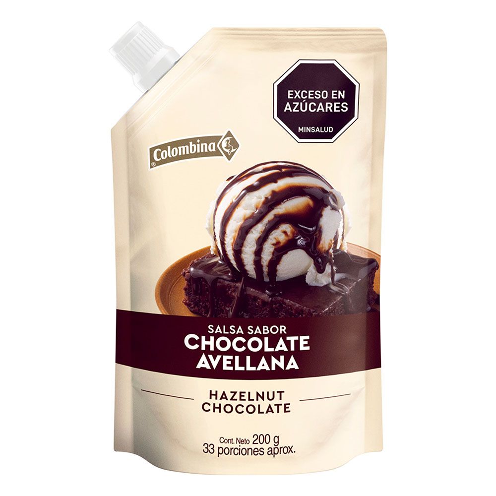 Colombina Salsa de Chocolate Avellana x 200g