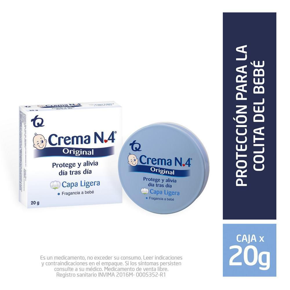 CREMA No 4 Antipanalitis Original Capa Ligera x 20gr