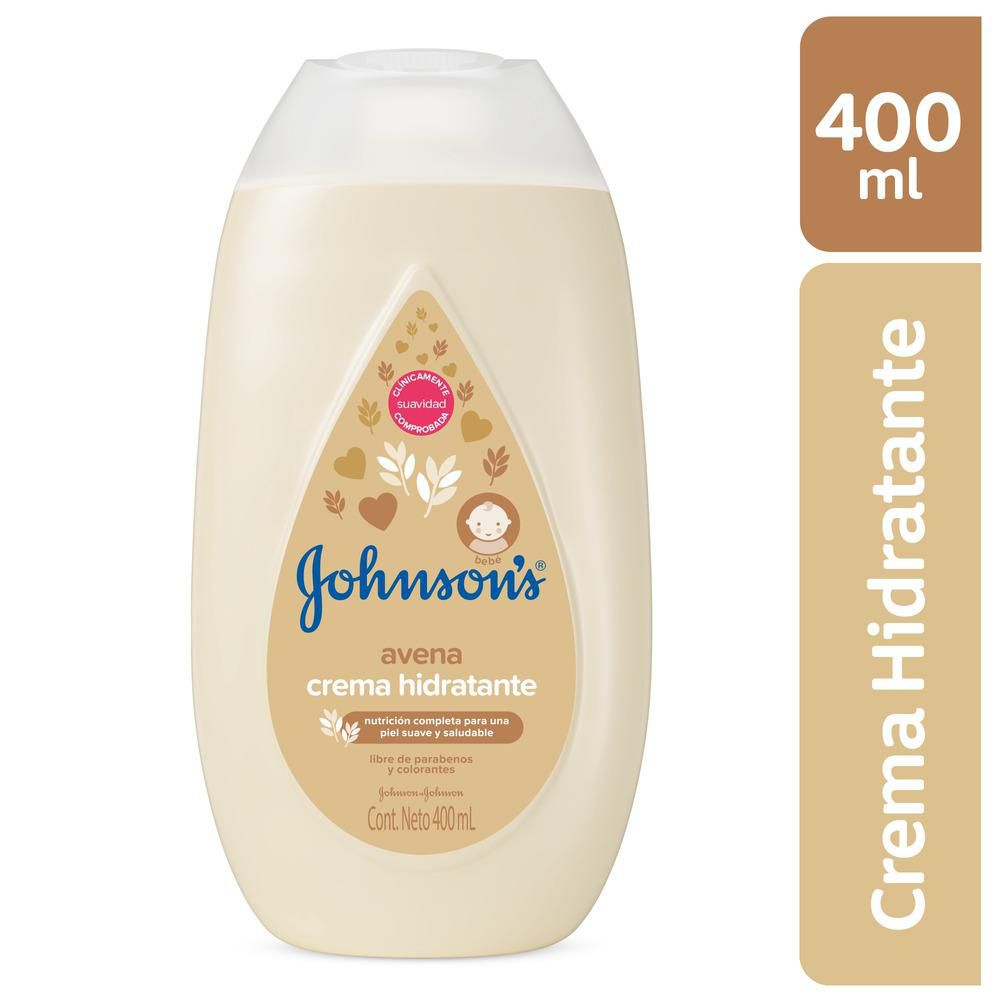 JOHNSON Crema corporal  bebe avena 400ml