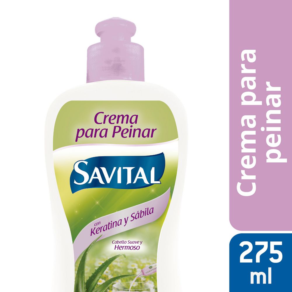 DESCUENTO - Savital Crema De Peinar Keratina y Sabila 275ml
