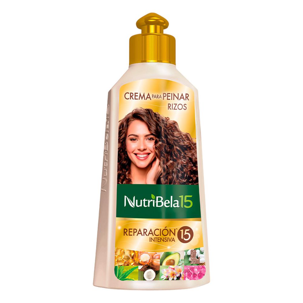 NUTRIBELA Crema para peinar rizos reparacion intensiva (300 ml)