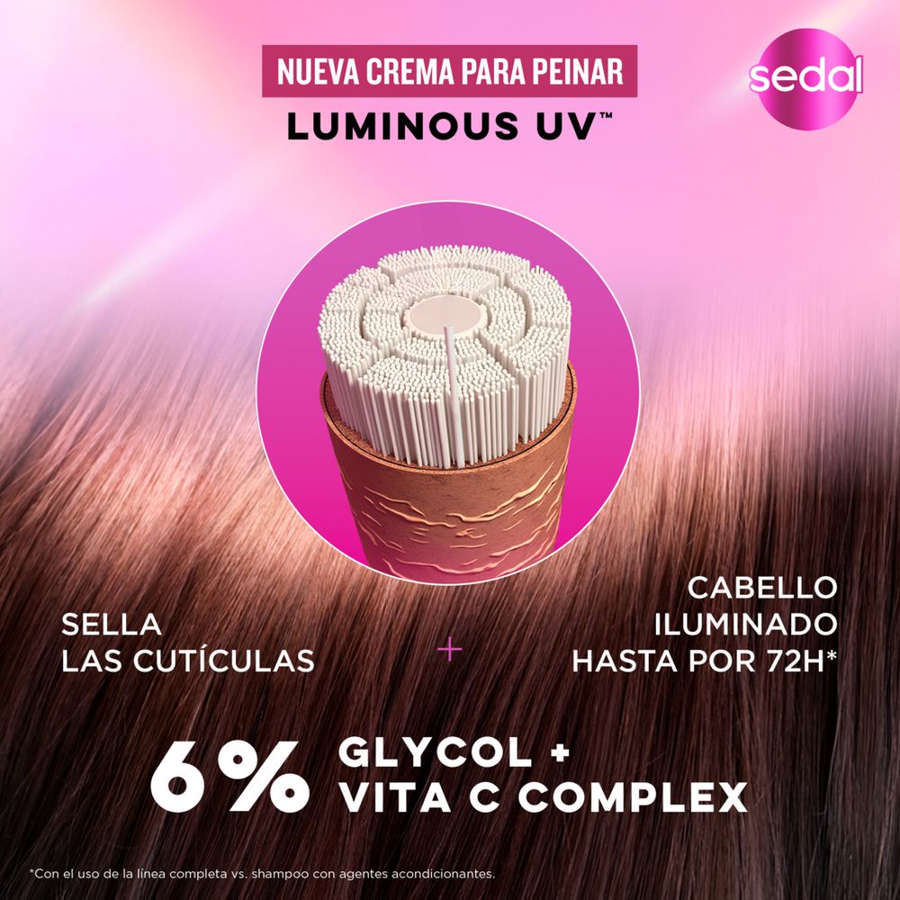 SEDAL CREMA PARA PEINAR LUMINOUS UV x 300 ml