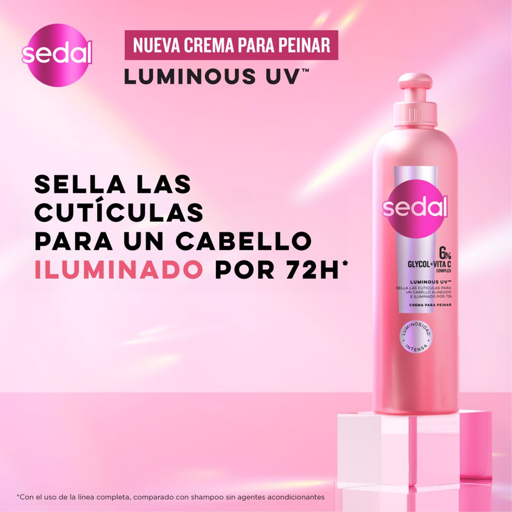 SEDAL CREMA PARA PEINAR LUMINOUS UV x 300 ml