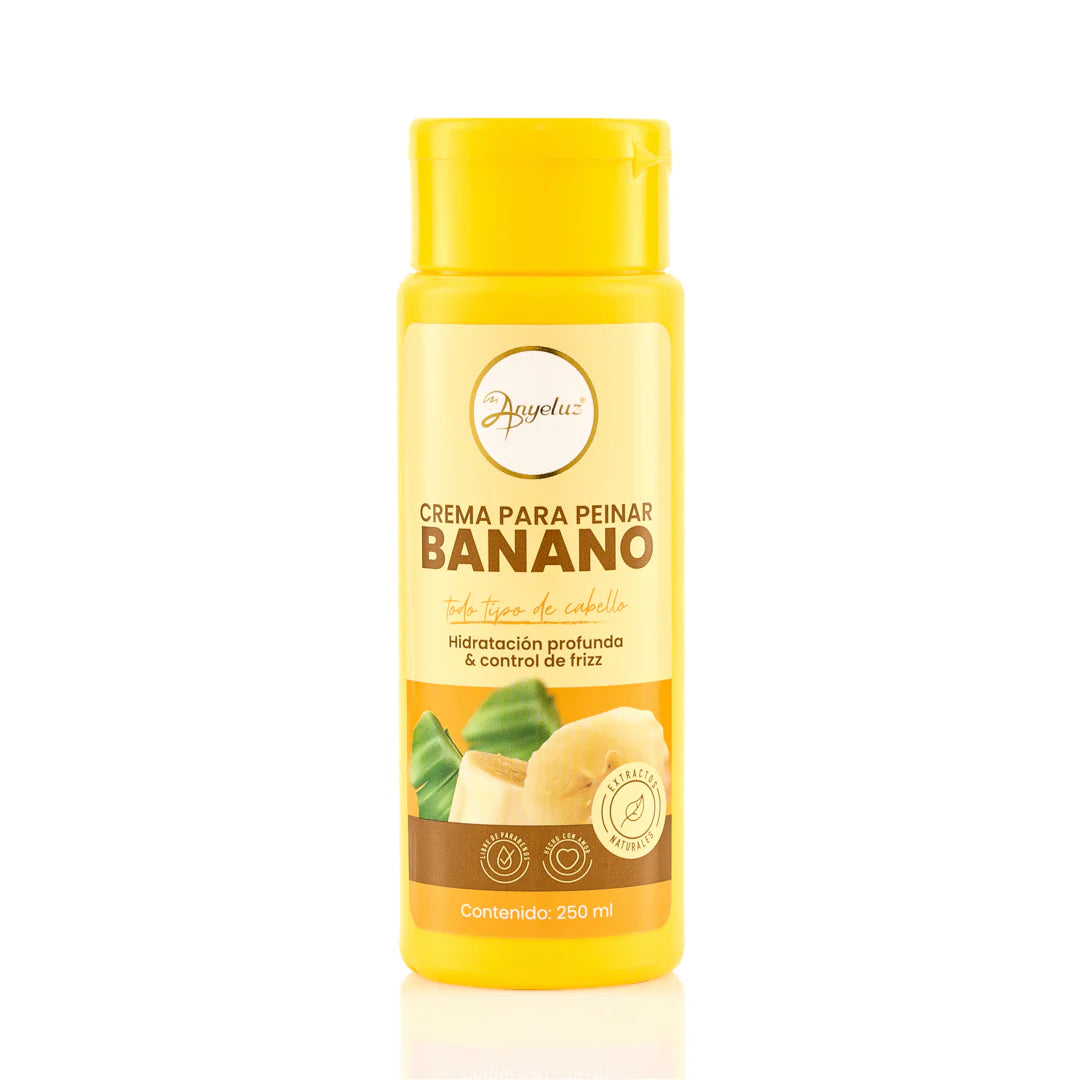 Anyeluz crema para peinar de banano x250ml
