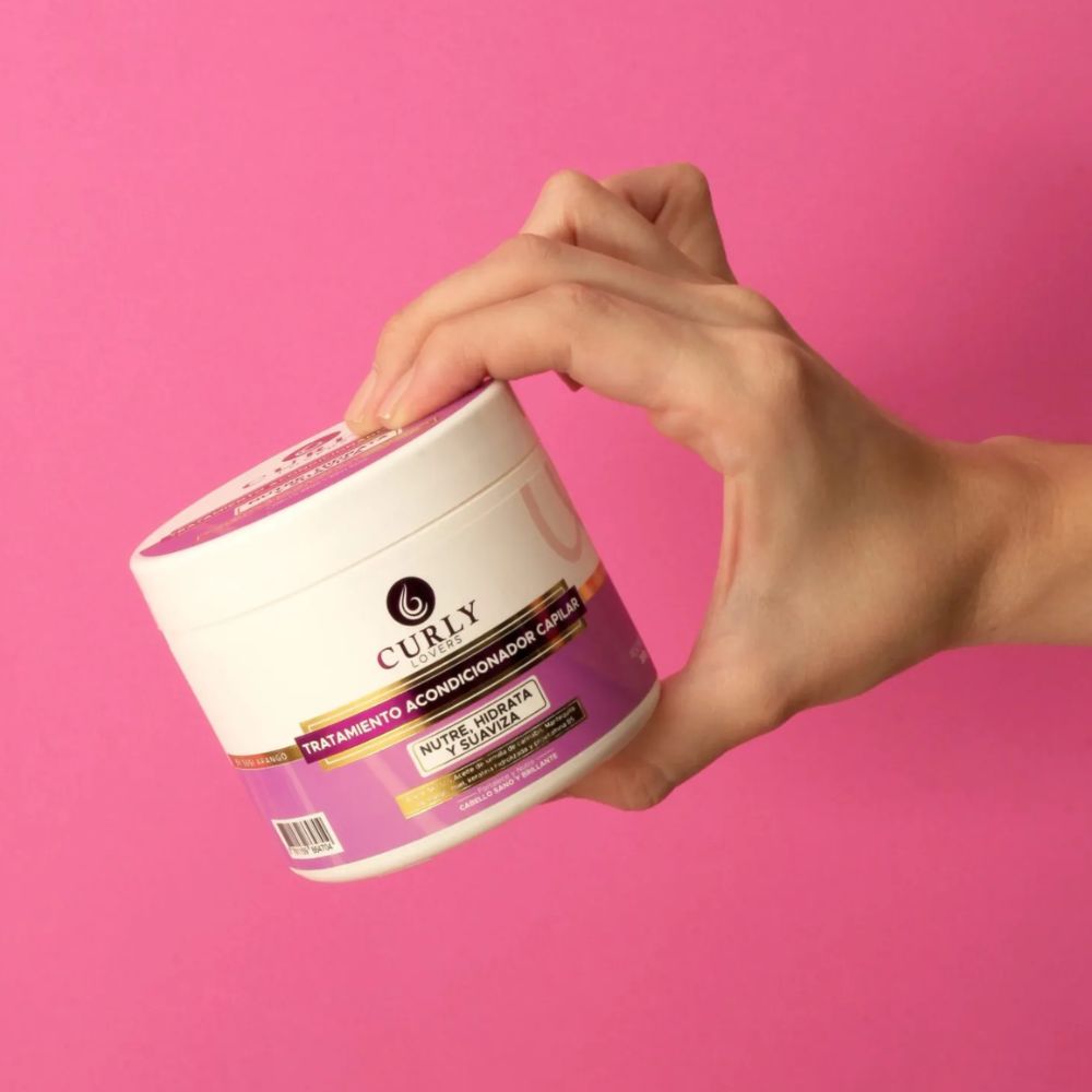 Curly Lovers Shampoo, Treatment, Natural Gel for Thin Hair Styling Cream, Jojoba Oil Love Kit for Thin Hair (5 Pack) 