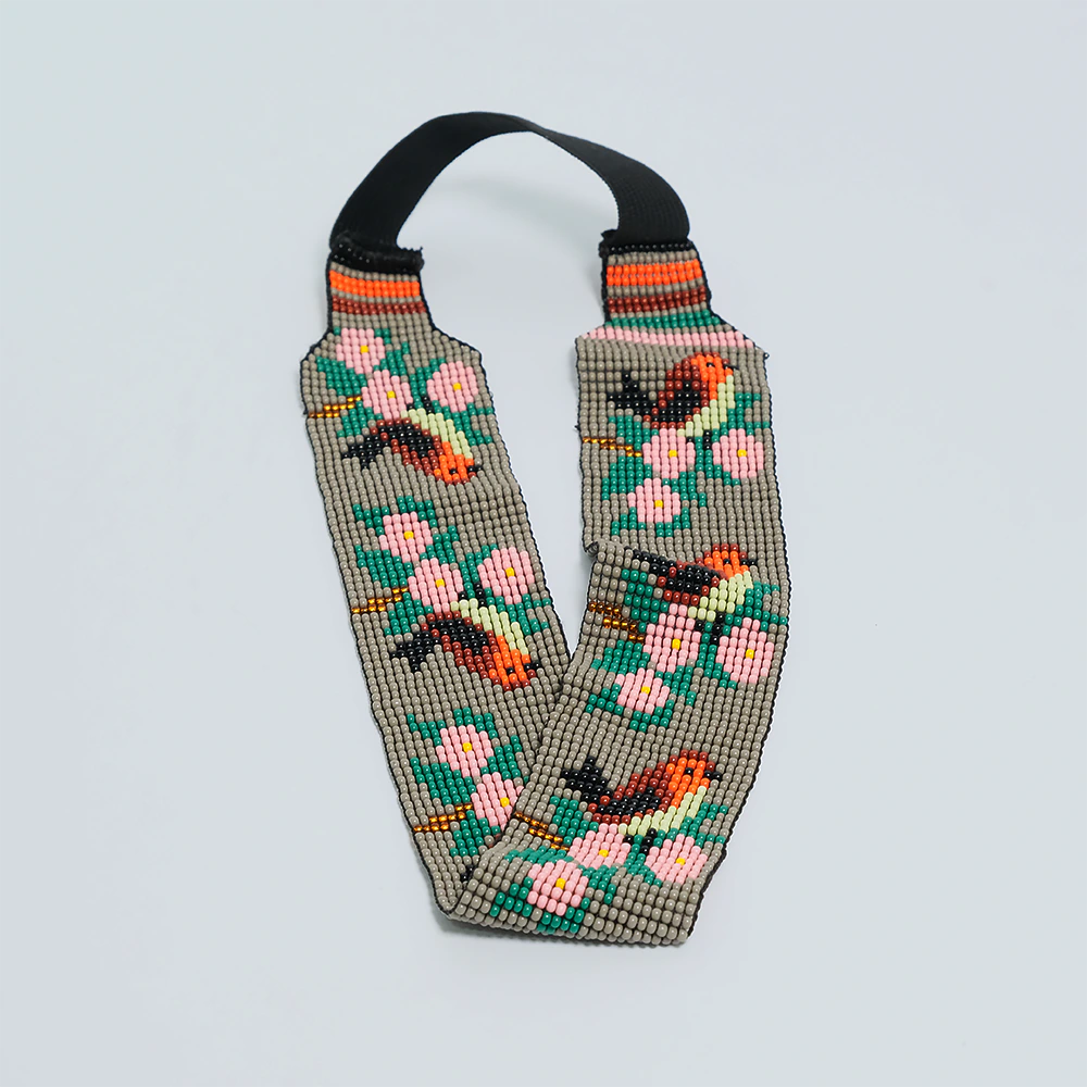 Balaca Premium Paradise Bloom de Chaquira Floral Artesanal | Joyería Etnica Multicolor Ajustable D5-03