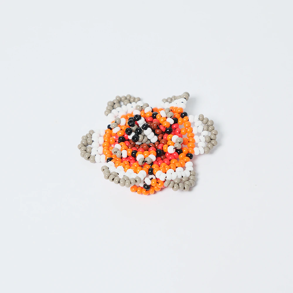 Anillo Premium Flor Terra Boho en Mostacilla Artesanal Ajustable Hecho a Mano D8-04