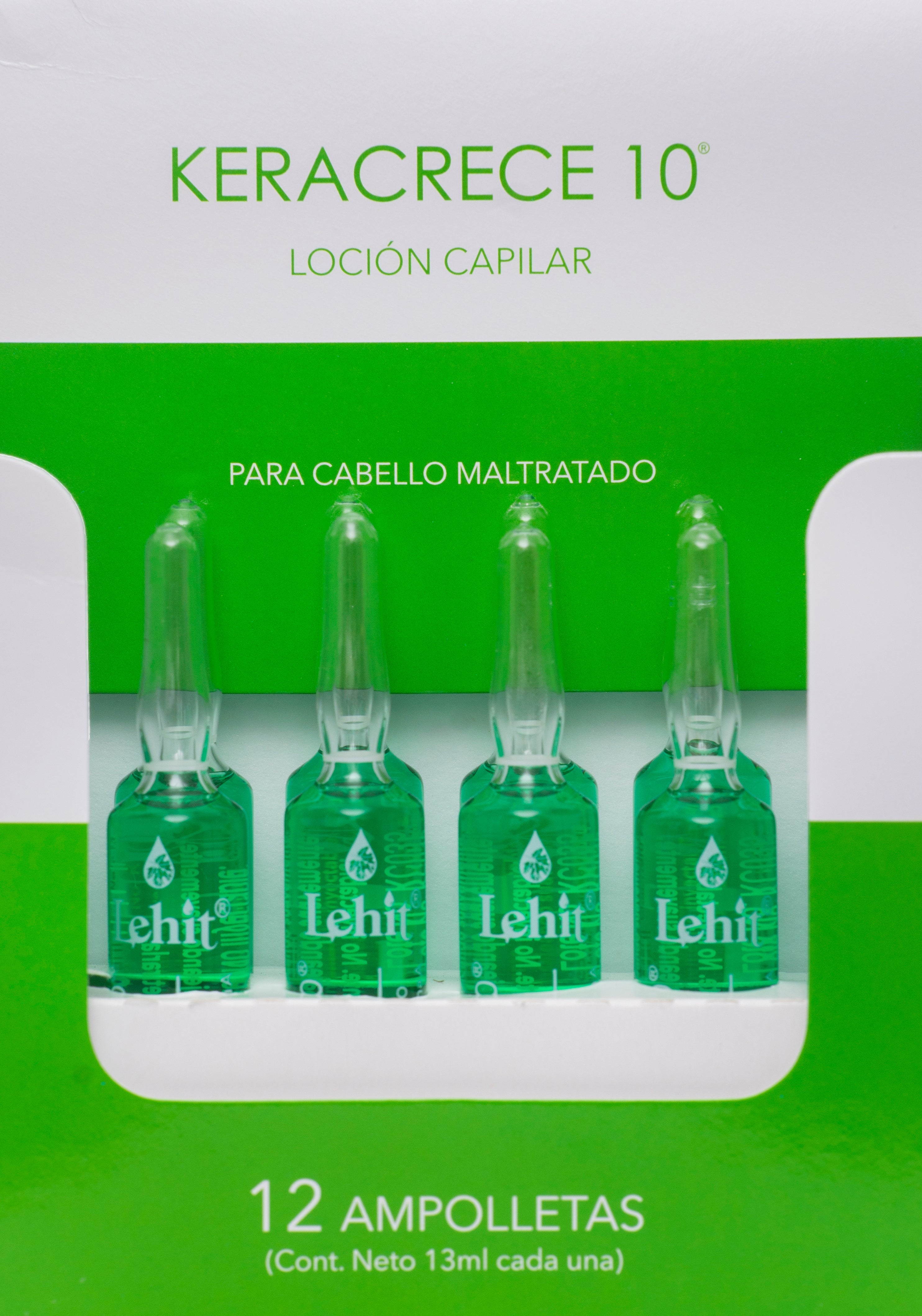 Lehit Ampolletas de Keracrece 10 Tratamiento Capilar x 12 ampolletas