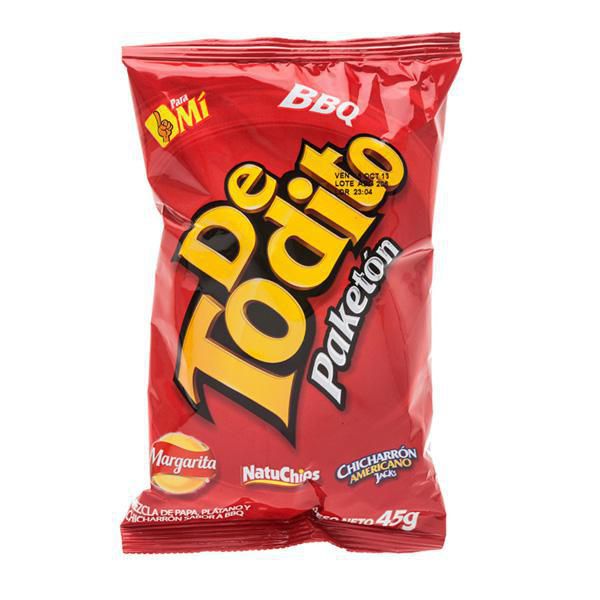DETODITO Pasabocas sabor BBQ Paketon 45gr (1 Pack)