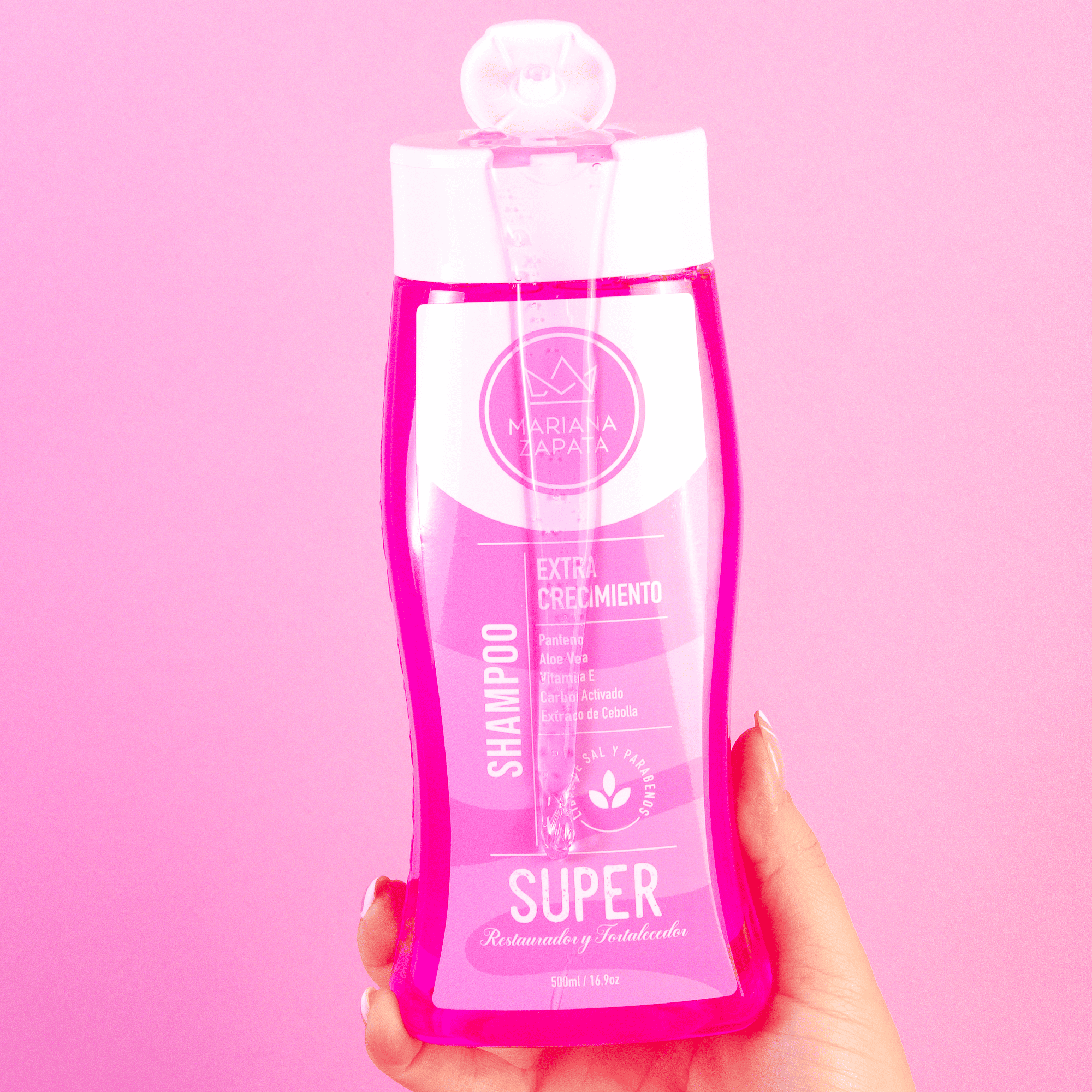 Mariana Zapata Shampoo x 500ml - Acondicionador x 500ml - Mascarilla Capilar x 350 ml y perfume capilar de Coco x 15ml (4 Pack)