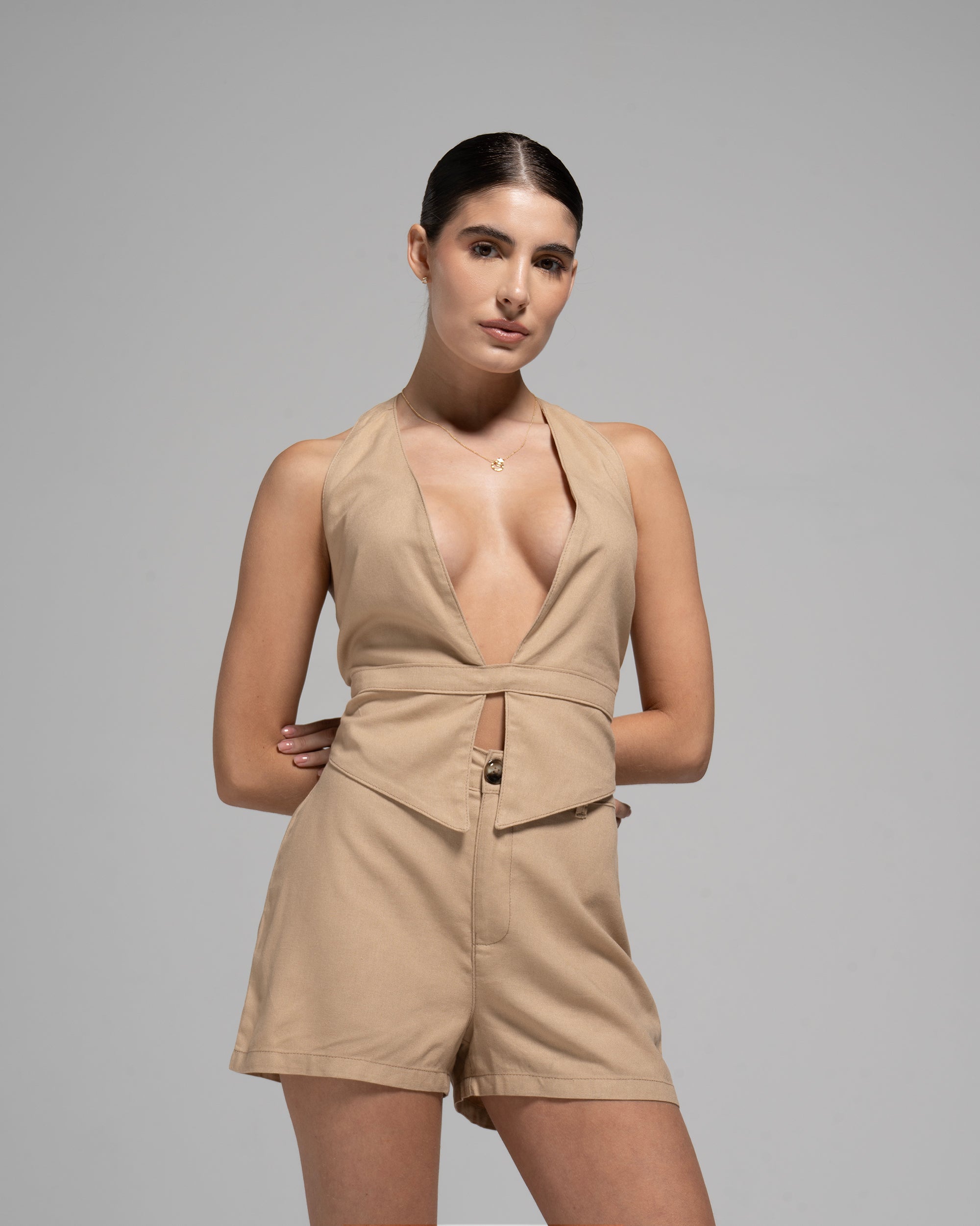 UPFEMME SET ESCOTADO CAQUI REF UP-2722