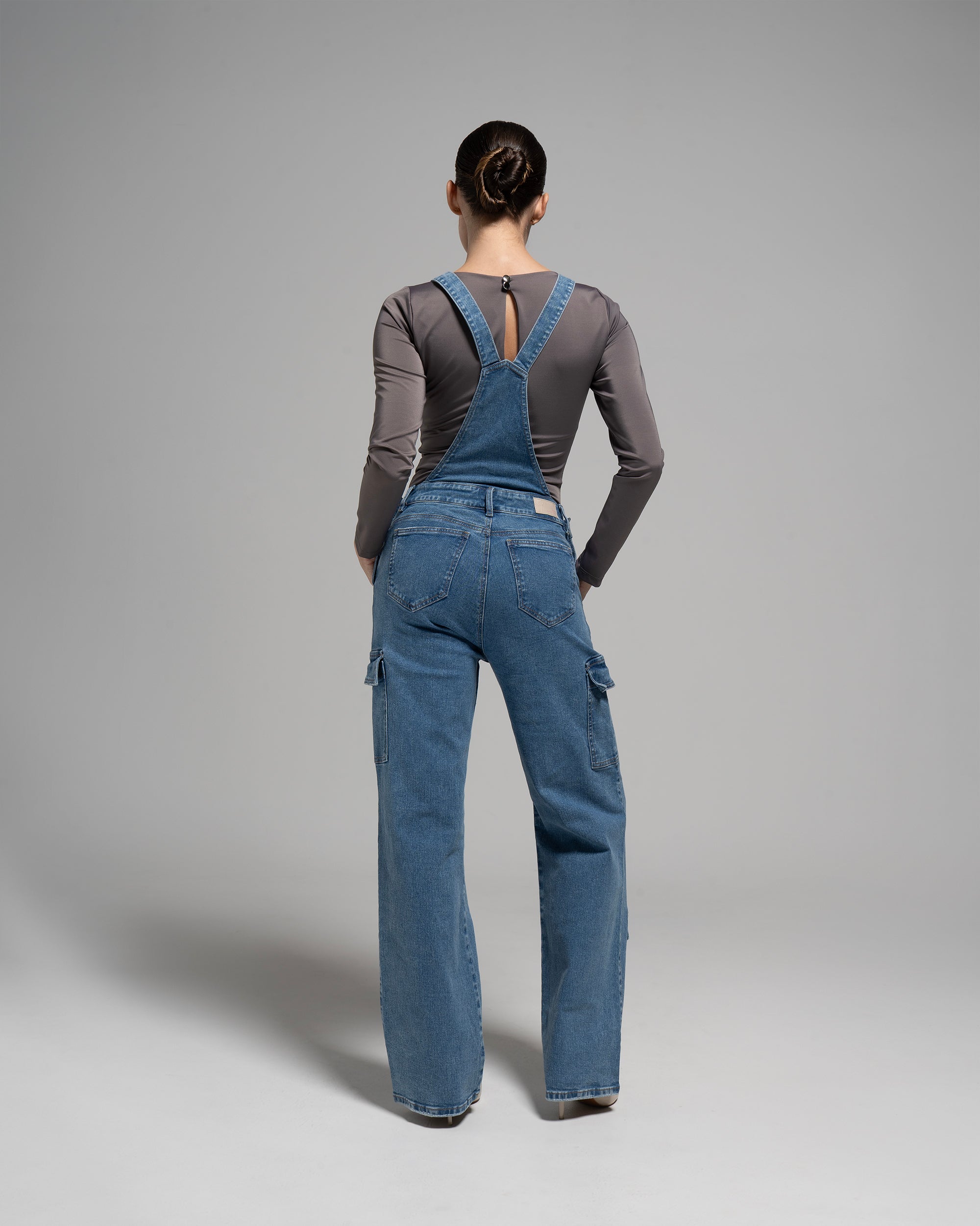 UPFEMME BRAGA LARGA JARDINERA DENIM REF UP-2560