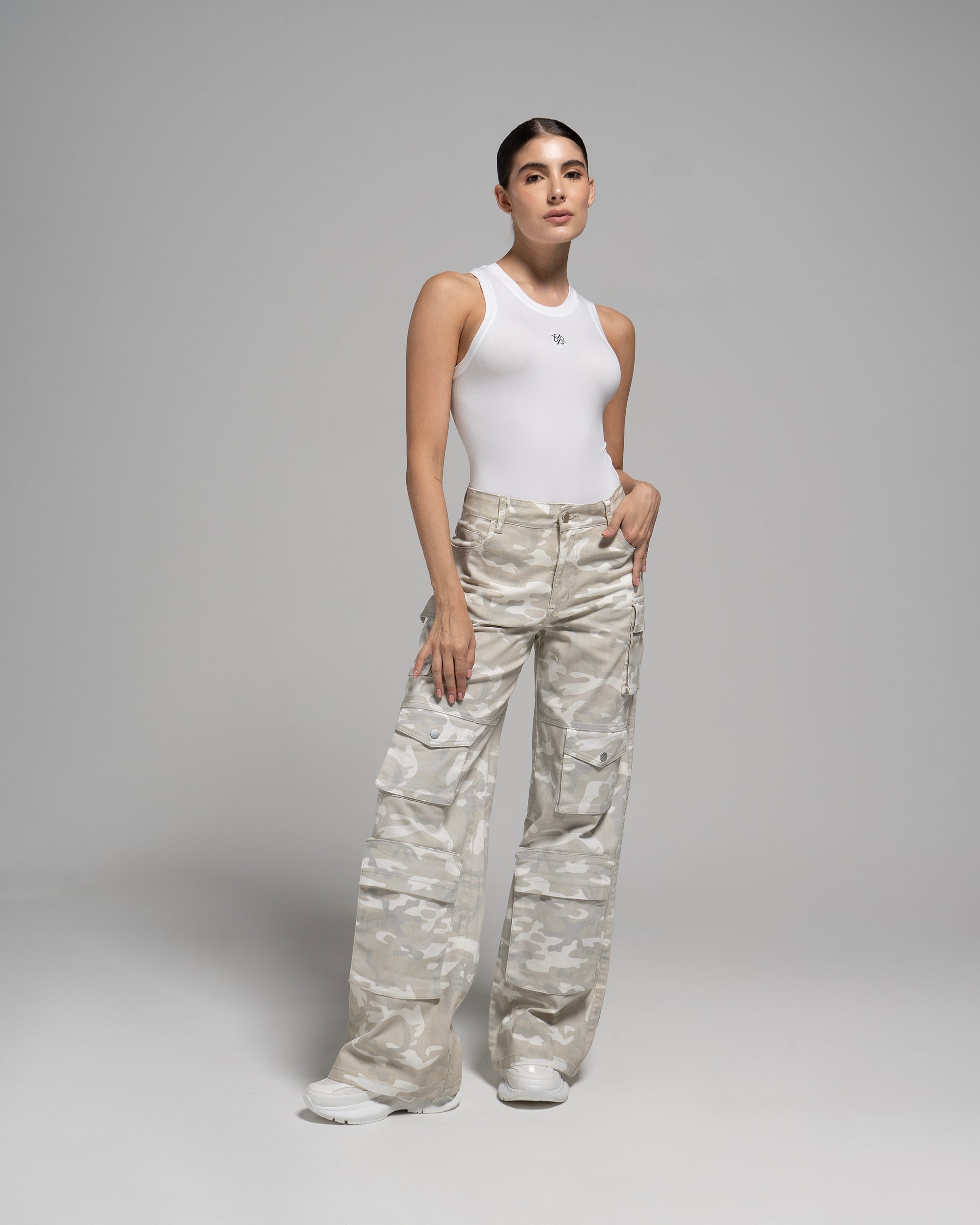 UPFEMME PANTALON CARGO CAMUFLADO CLARO REF UP-2697