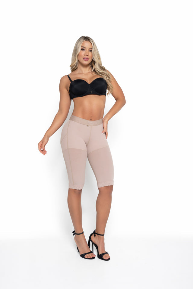 FAJITEX Low-Rise Butt Lifter Knee-Length Shorts Shapewear for Smooth Curves, 024550.
