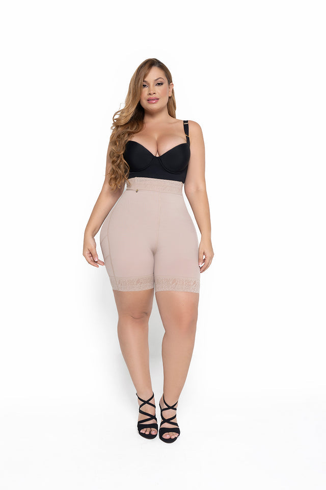 High Waist Mid Thigh Butt Lifting Shapewear Shorts with Tummy Control 024580 Fit Pro