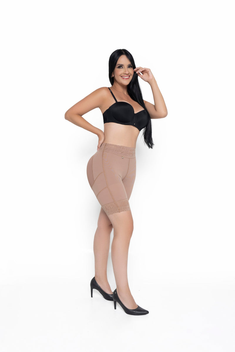 FAJITEX SHORT MEDIA PIERNA TALLE MEDIO REF.024520 FAJAS COLOMBIANAS