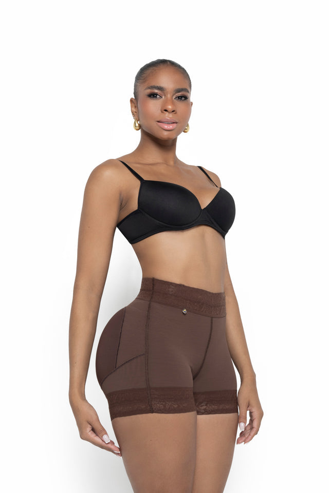 FAJITEX Mid Waist Butt Lifting Shapewear Shorts with Abdomen Control Ref. 024670
