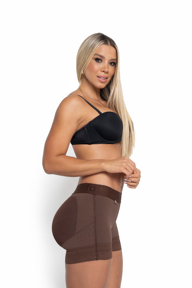 Fajitex Low Rise Butt Lifting Shorts Ref 024640 High Compression Shapewear Sculpting Curves
