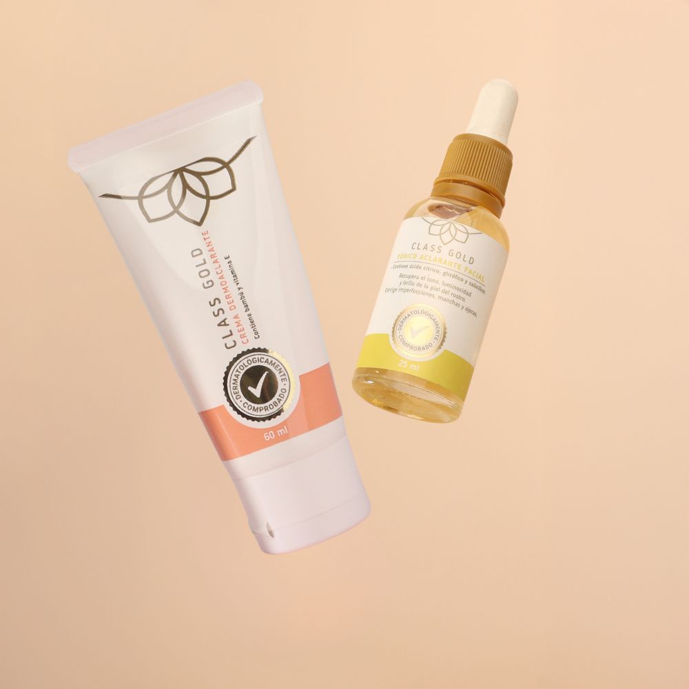 Class Gold kit cosmetics Class Gold Dermalightening cream 60ml and Class gold facial lightening tonic 25 ml (2 pack) 