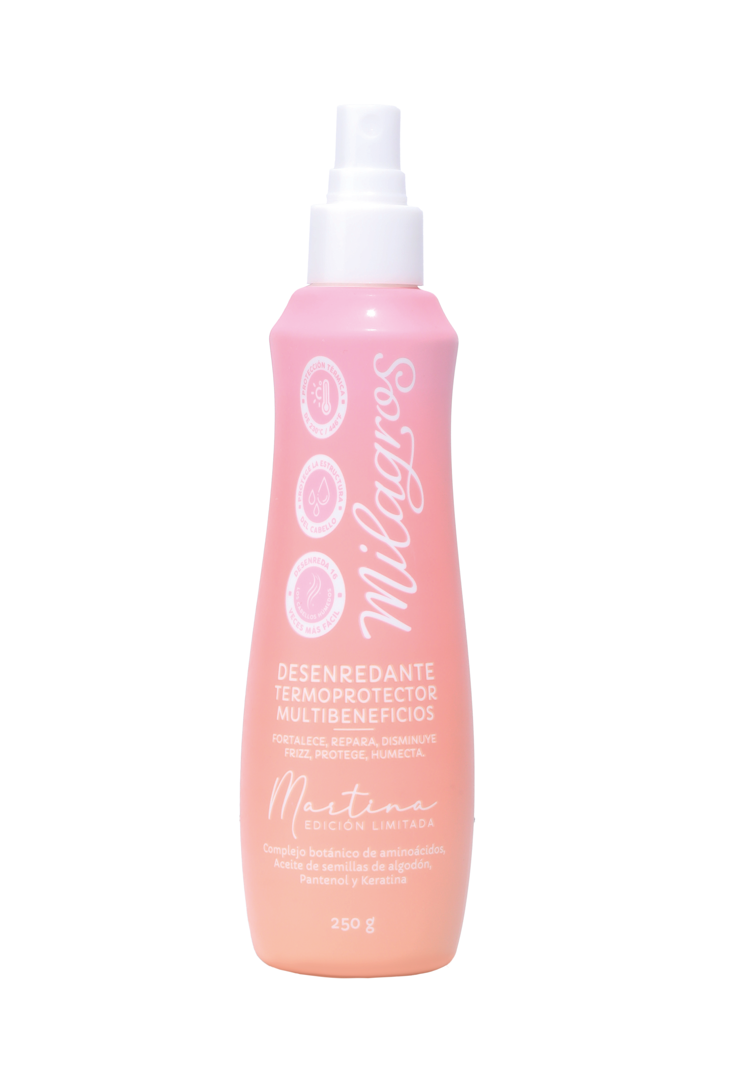 Milagros Desenredante Termoprotector Multibeneficios Edición Limitada Martina