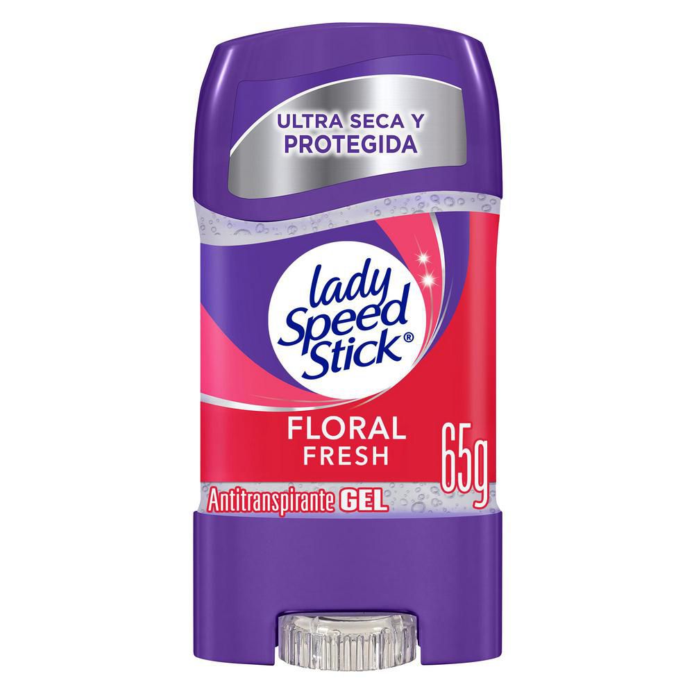 Lady Speed Stick Desodorante Mujer Gel Double Defense Floral Botella X 65 Gr